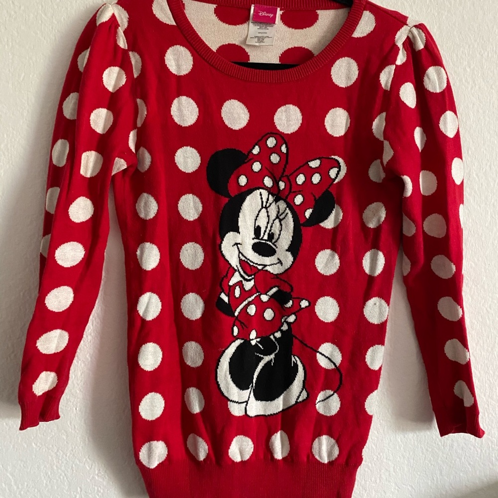 Disney Minnie Mouse Polka Dot Sweater